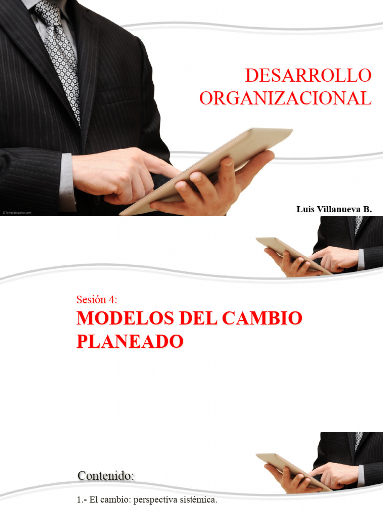 Modelos de Cambio Planeado en DO | PDF | Planificación | Evaluación
