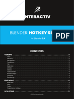 Blender 3.4 Hotkey PDF