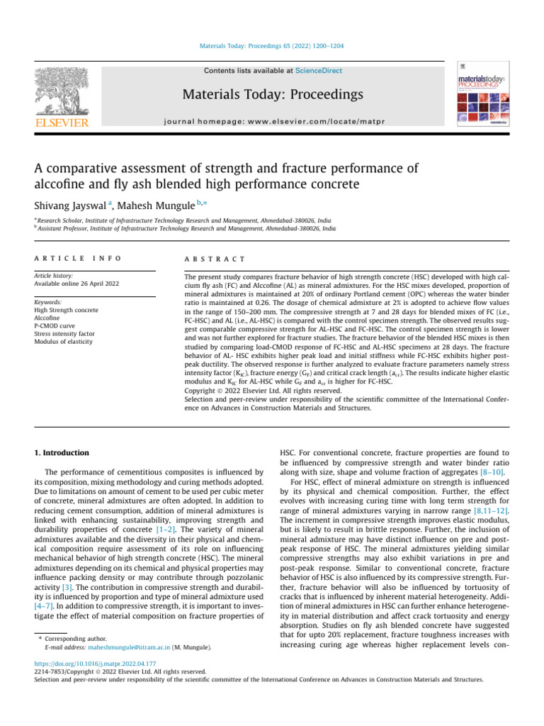 A Comparative Assessment of Strength and Fracture Performance | PDF ...