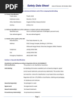 Tesco Window & Glass Cleaner SDS | PDF | Toxicity | Pollution