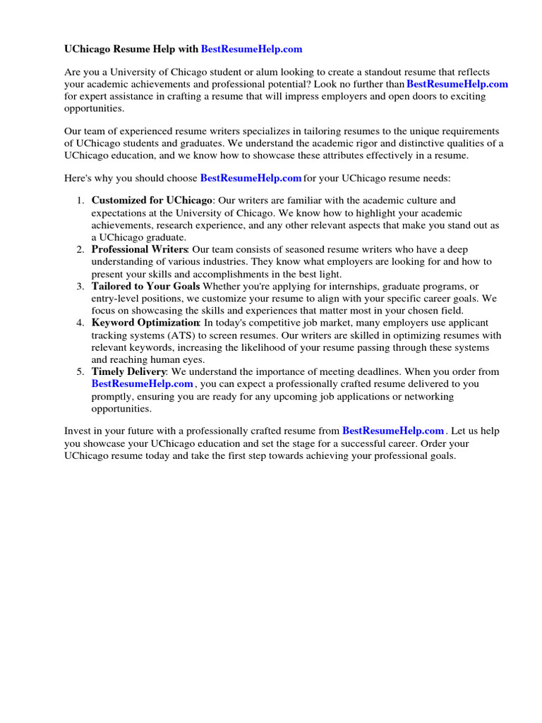 Uchicago Resume Help Words PDF Résumé Http Cookie