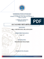 Informe Alcalosis Metabolica