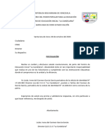 Carta de Postulacion Modelo