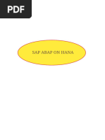 SAPABAP ORIENT OBJET onHANA