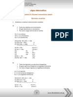 Ejercicios Resueltos - SISTEMA MATEMATICO SIMPLE