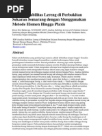 Download Analisa Stabilitas Lereng Di Perbukitan Sekaran Semarang Dengan Menggunakan Metode Elemen Hingga Plaxis by textf SN71389829 doc pdf