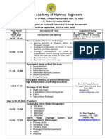 3 Days Off-Line Mode Schedule of TRG Prog On Surface & Subsurface Drainage