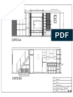 A02 - Corte A y B Sala - Comedor - Cocina