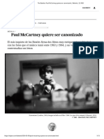 The Beatles - Paul McCartney Quiere Ser Canonizado - Babelia - EL PAÍS