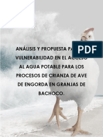 Vulnerabilidad en El Acceso Al Agua Potable en Granjas Avícolas. Por Jorge Luis Meneses Montes