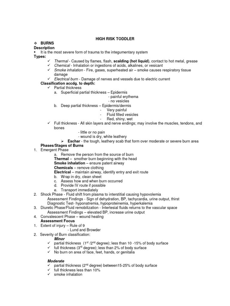 Hi Risk Toddler | PDF | Self-Improvement | Wellness