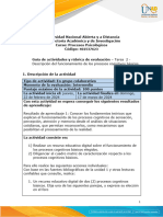 Guía de Actividades y Rúbrica de Evaluación - Unidad 3 - Tarea 2 - Descripción Del Funcionamiento de Los Procesos Cognitivos Básicos.