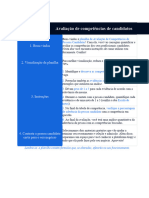 Tabela de Avaliação de Competências de Candidatos