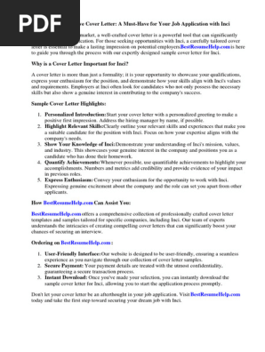 Sample Cover Letter for Incident Report