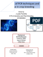 Principles of PCR Techniques and Its Application in