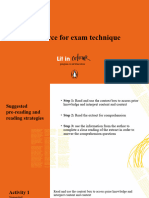 Resource For Exam Technique