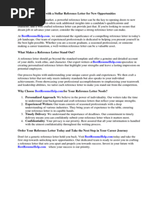 Reference Letter for New Employee