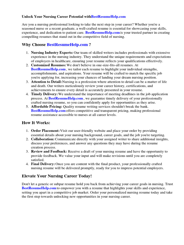 SUPPORTING INFORMATION FOR NURSING JOB APPLICATION EXAMPLES intelligence overview