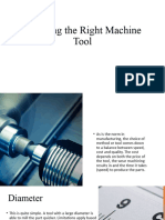 Selecting The Right Machine Tool