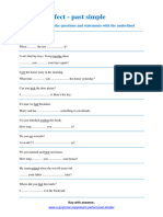 Present Perfect Past Simple Exercise 5