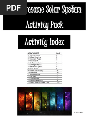 Planets Activity Pack & Answer Key