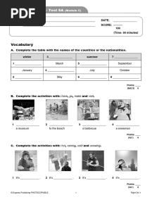 14 Right On 1 - Test 5A - Mod 5