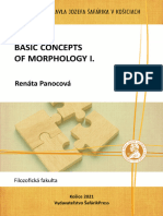 Basic Concepts of Morphology 1