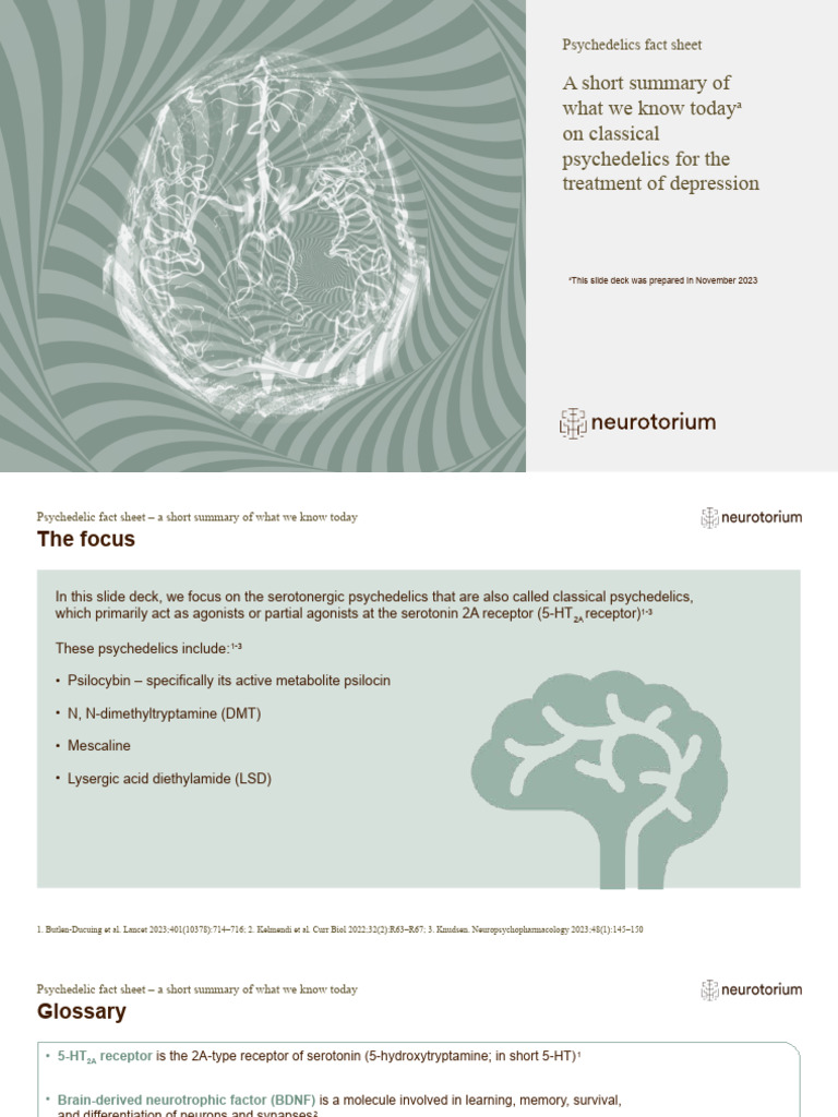 Psychedelics for Depression Treatment | PDF | Psychedelic Drugs | Serotonin