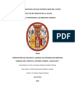 Universidad Nacional de San Antonio Abad Del Cusco Facultad de Ciencias de La Salud Escuela Profesional de Medicina Humana