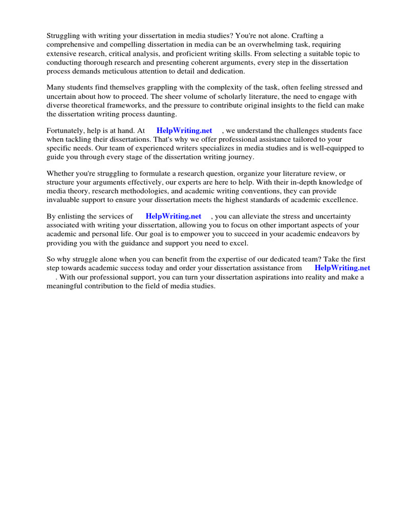 Dissertation Title Examples Media | PDF | Thesis | Methodology