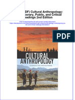 Cultural Anthropology Contemporary Public and Critical Readings 2Nd Edition Full Chapter PDF