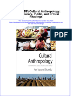 Cultural Anthropology Contemporary Public and Critical Readings Full Chapter PDF