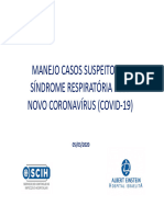 Manejo de Casos Suspeitos de Sindrome Respiratória Pelo COVID-19 05 - 03 - 2020 PDF