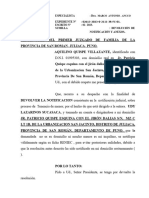 ESCRITO DEVOLUCION NOTIFiCACION DE UDY LAZARINOS