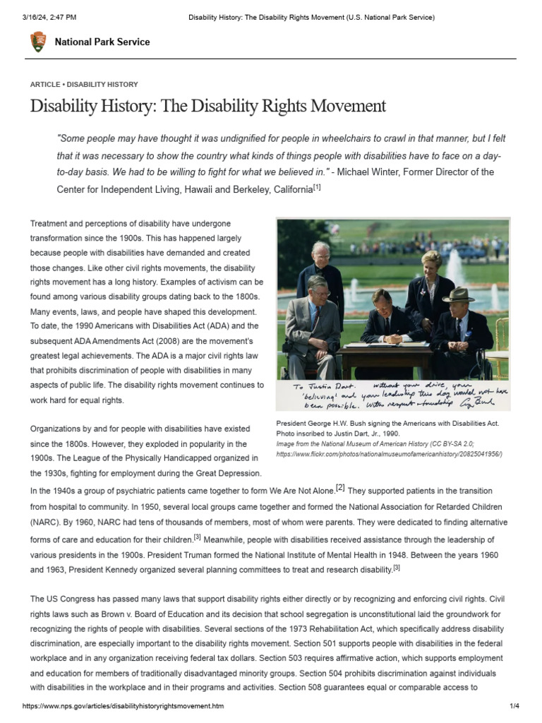 Disability Rights Movement Overview | PDF | Homosexuality | Justice