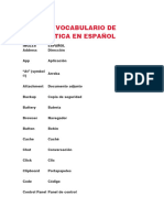 Lista de Vocabulario de Informática en Español