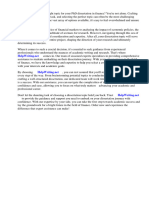 PHD Dissertation Topics in Finance