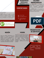 Brochure Empresarial Geometrico Blanco y Rojo