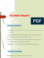 Incident Report and Workplace Injuries