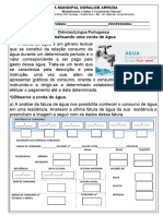 Conta de Agua - Ciencias 2024 Caic