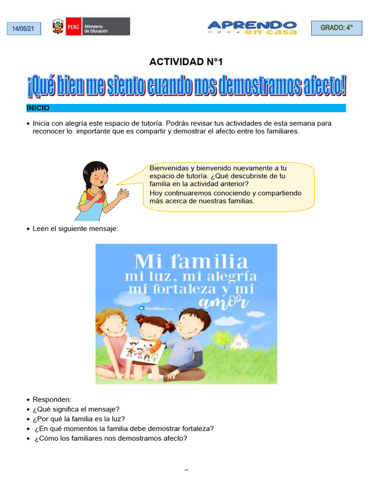 Viernes 14 de Mayo - II Actividad para Desarrollar | PDF