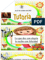 Tutoria - 31 DE OCTUBRE