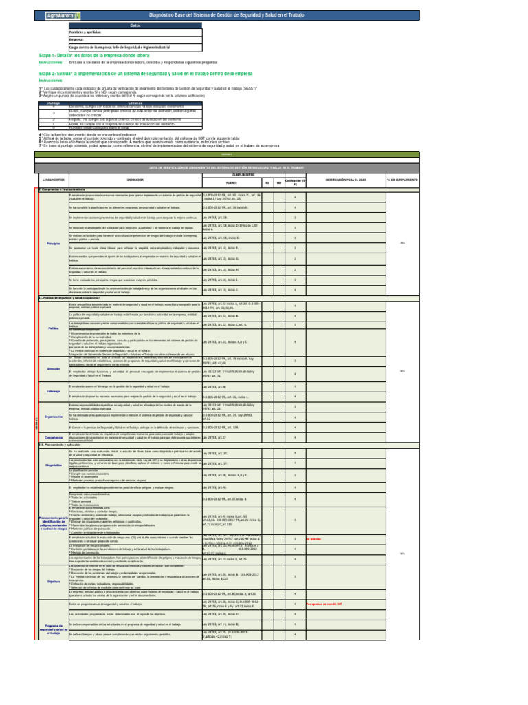 Diagnostico Linea Base Final Aa 2 | PDF | Derecho laboral | Valores