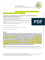 Molecular Mechanisms of Seed Dormancy Release by Gas Plasma-Activated Water Technology