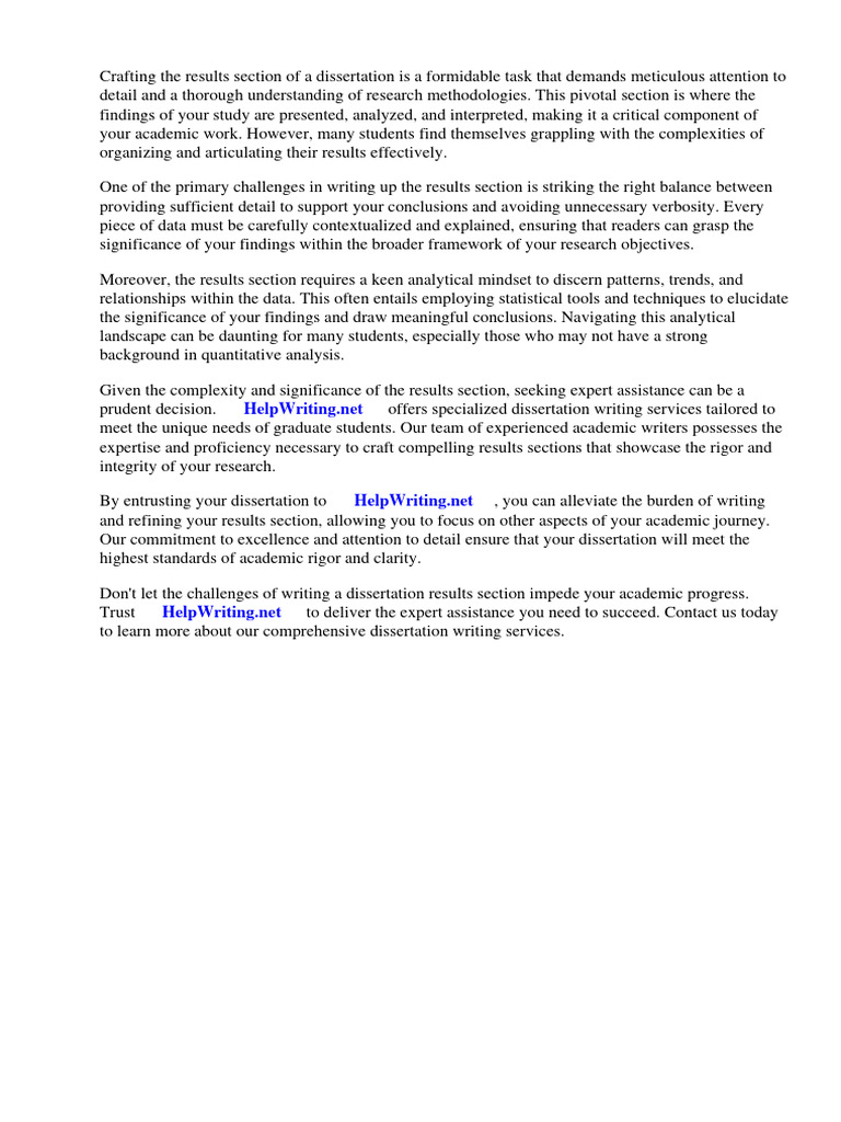 Writing up results section dissertation download free pdf thesis