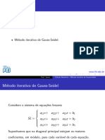 Método Iterativo de Gauss-Seidel.