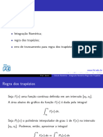 Integração Numérica A Regra Dos Trapézios