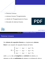 Sistemas Lineares