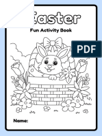 Blue Black Fun Easter Worksheets