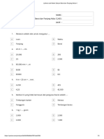 Latihan Soal Materi Satuan Berat Dan Panjang Kelas 4